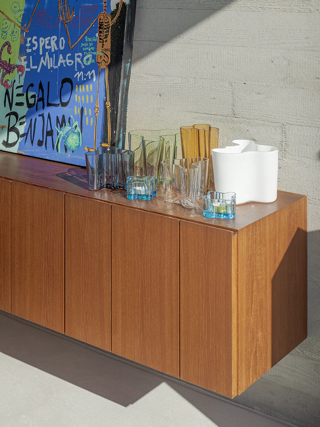 Atriumhaus, Interior with Art and Design Furniture, Housing by Wannerpartner, photographed for Raum und Wohnen