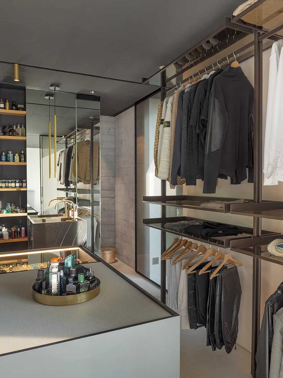 Atriumhaus, Sleeping room, with Design Furniture, Housing by Wannerpartner, photographed for Raum und Wohnen